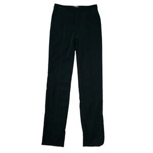 STAUD Velvet Black Straight Leg Pants 00 Office Academia Businessprofessional